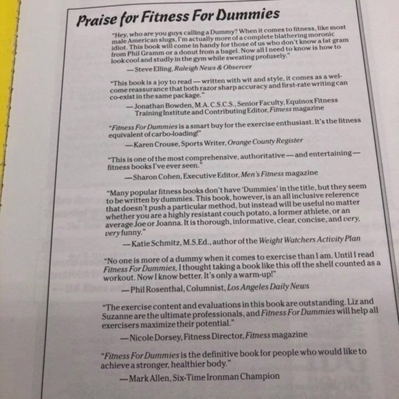 Fitness for Dummies Book - Picture 5 of 8